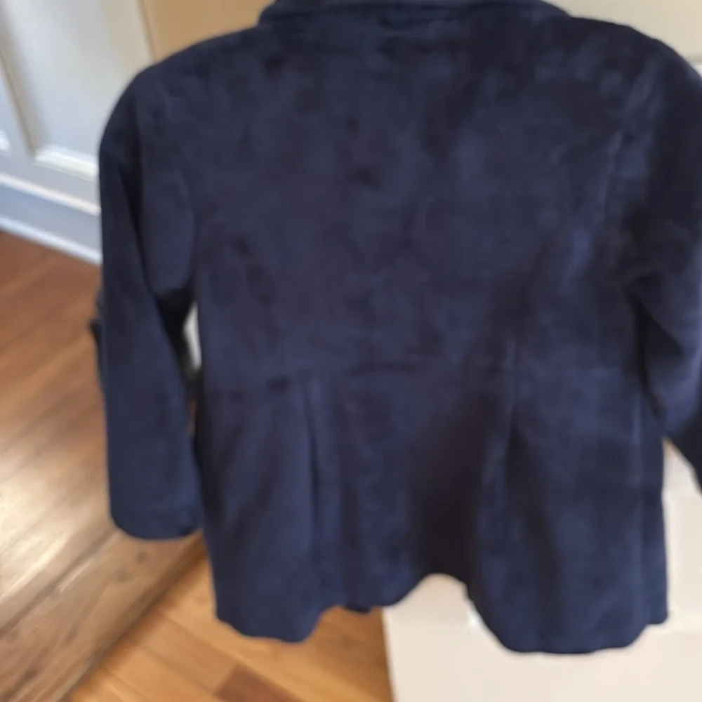 Girls‎ MerriMane Classic Party Coat Plush Navy Blue